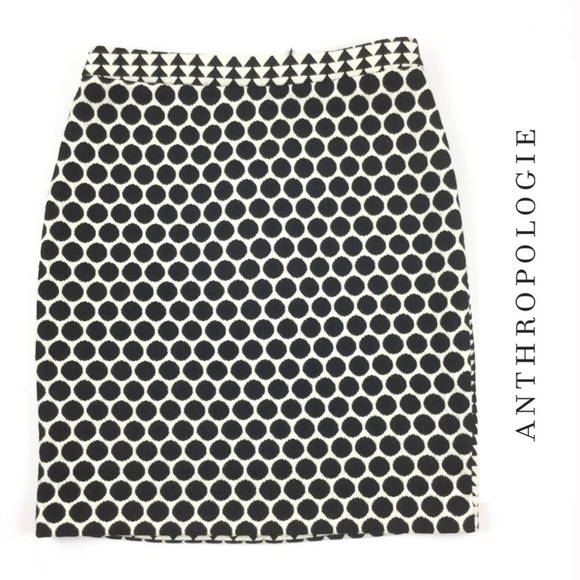 Anthropologie Dresses & Skirts - Anthropologie Leifnotes Polka Dot Mix Knit Skirt 0